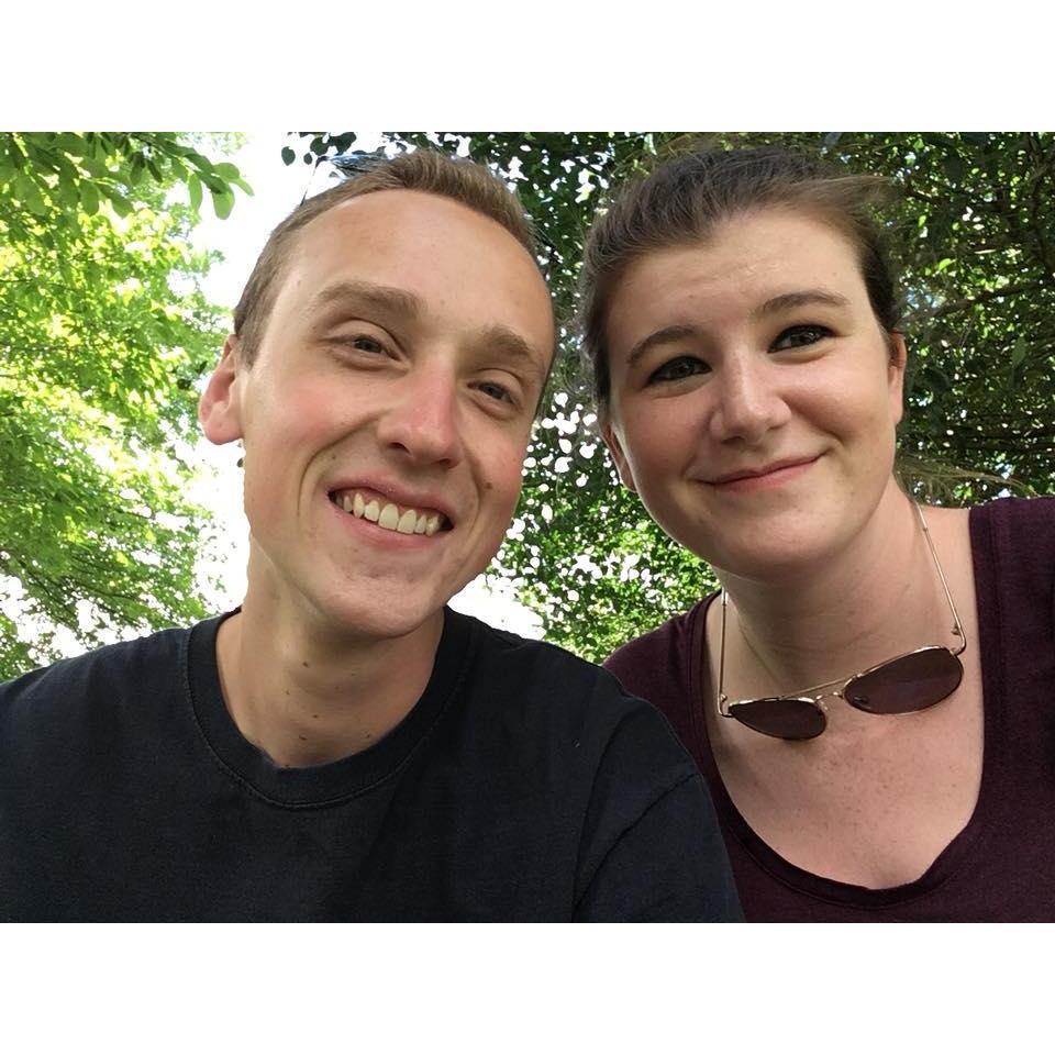 Sitting in Point State Park, Pittsburgh, a few hours before he popped the question.