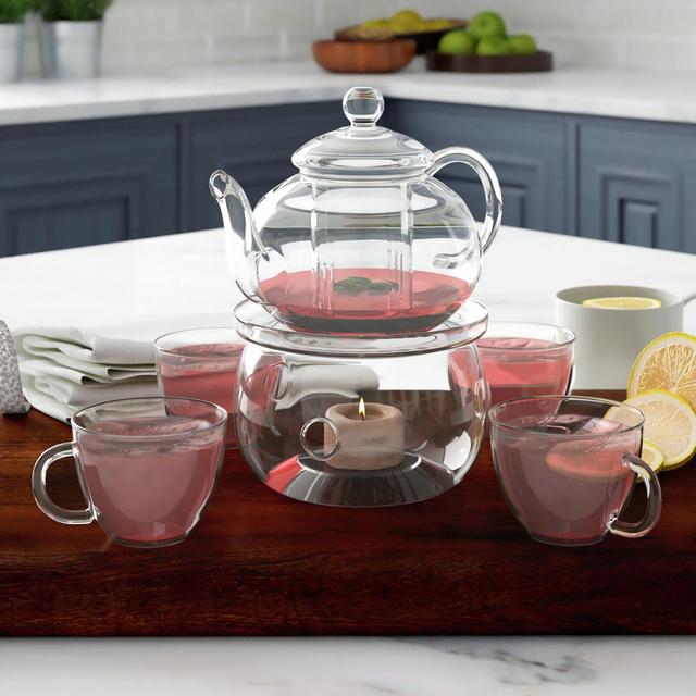 Gaughan Personal Heat Resistant 6 Piece Glass Tea Set