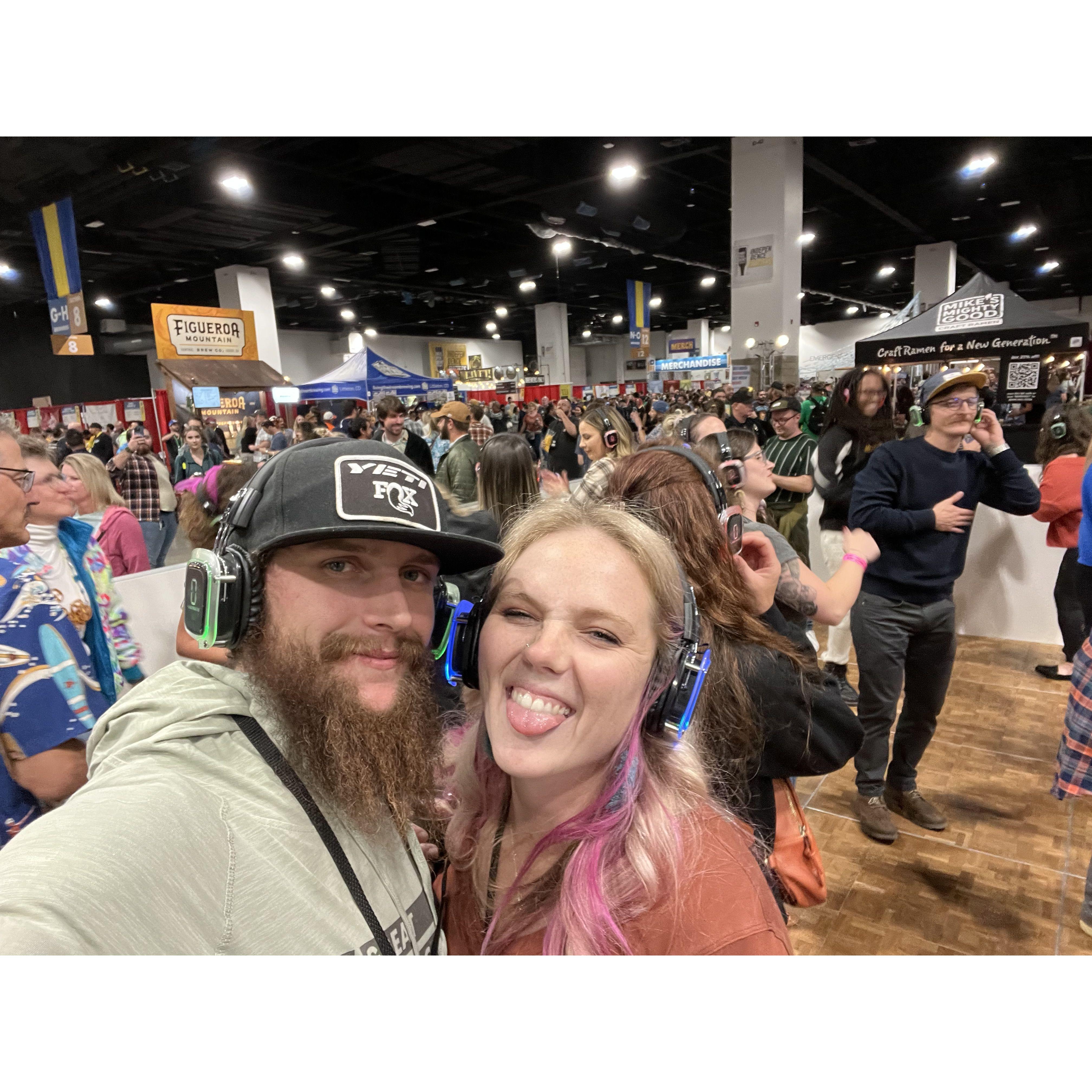 Silent dancing at Great American Beer Fest