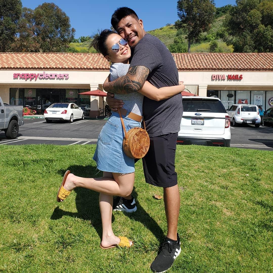 Some loving before sushi lunch in Mission Viejo, CA!
