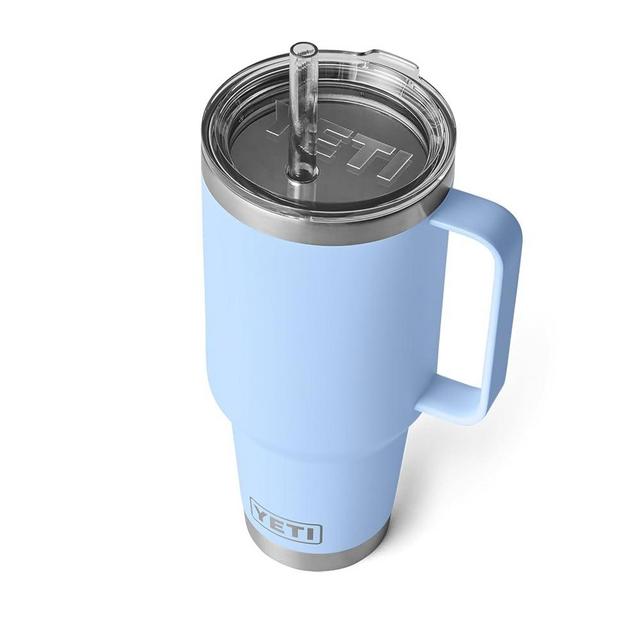YETI Rambler 42 oz Straw Mug, Vacuum Insulated, Stainless Steel, Big Sky Blue