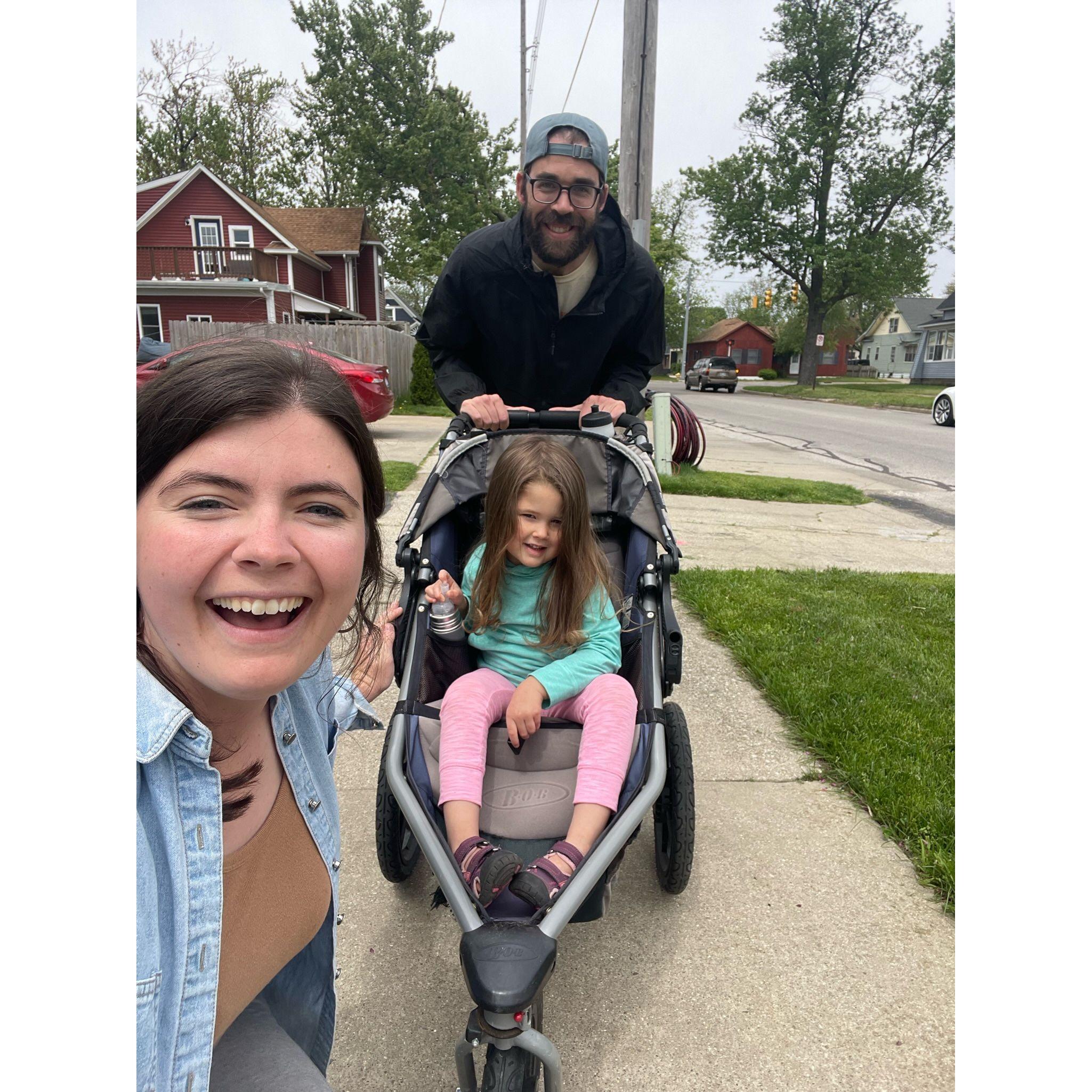 Park day with flower girl Lila