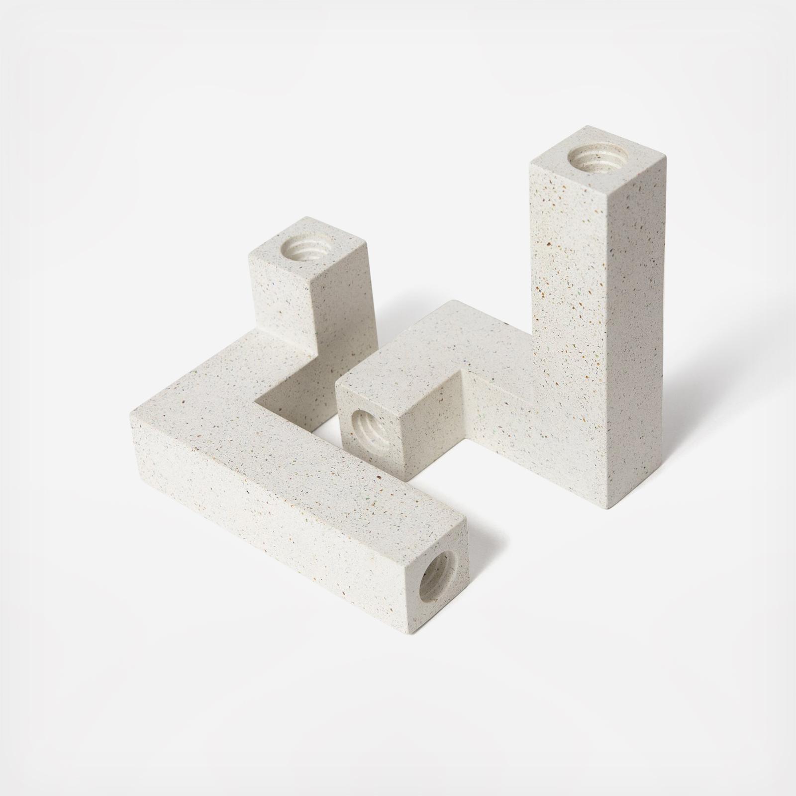 Terrazzo Candlestick Set - Thumbnail 2