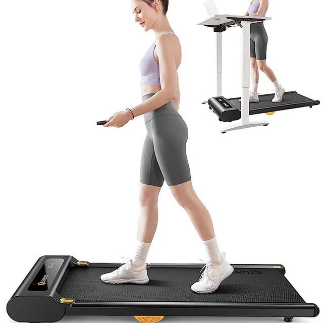 UREVO Under Desk Treadmill, Walking Pad for Home/Office, Portable Walking Treadmill 2.25HP, Walking Jogging Machine with 265 lbs Weight Capacity Remote Control LED Display