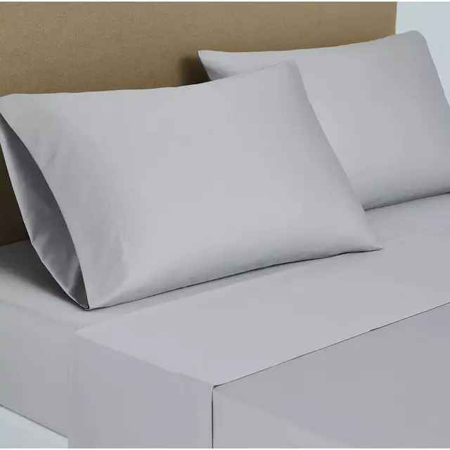 NESTWELL 500 PIMA SOLID SHEET QUEEN HARBOR MIST
