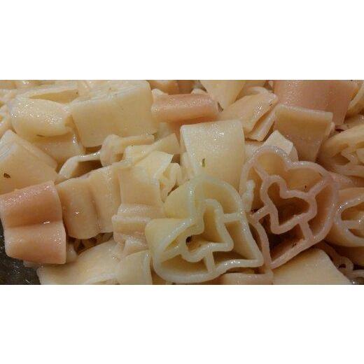 Our first Valentine's day actually involved heart-shaped pasta...so stinkin' gross -- I mean cute.