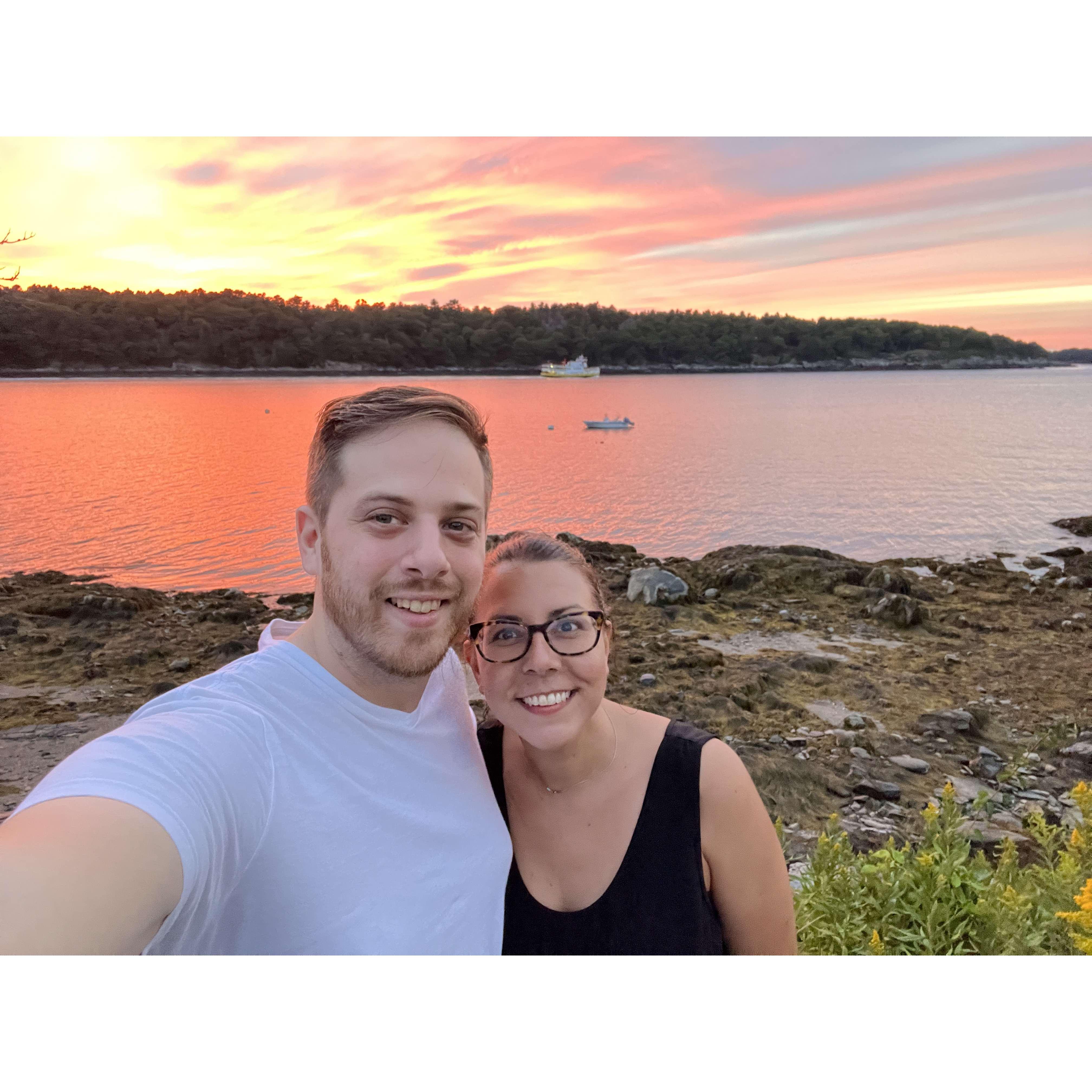 That Peaks Island sunset!
