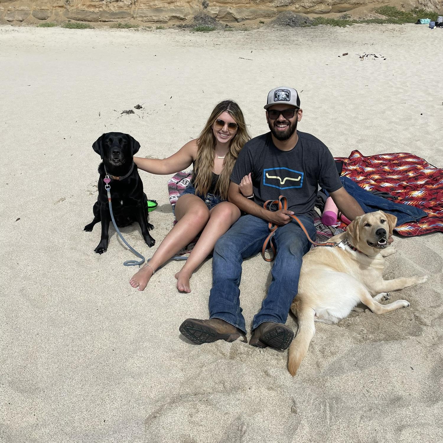 Beach trip with the babies