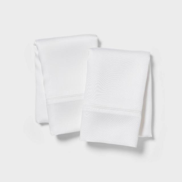 Standard 320 Thread Count Cool TENCEL® Lyocell Pillowcase White - Threshold™