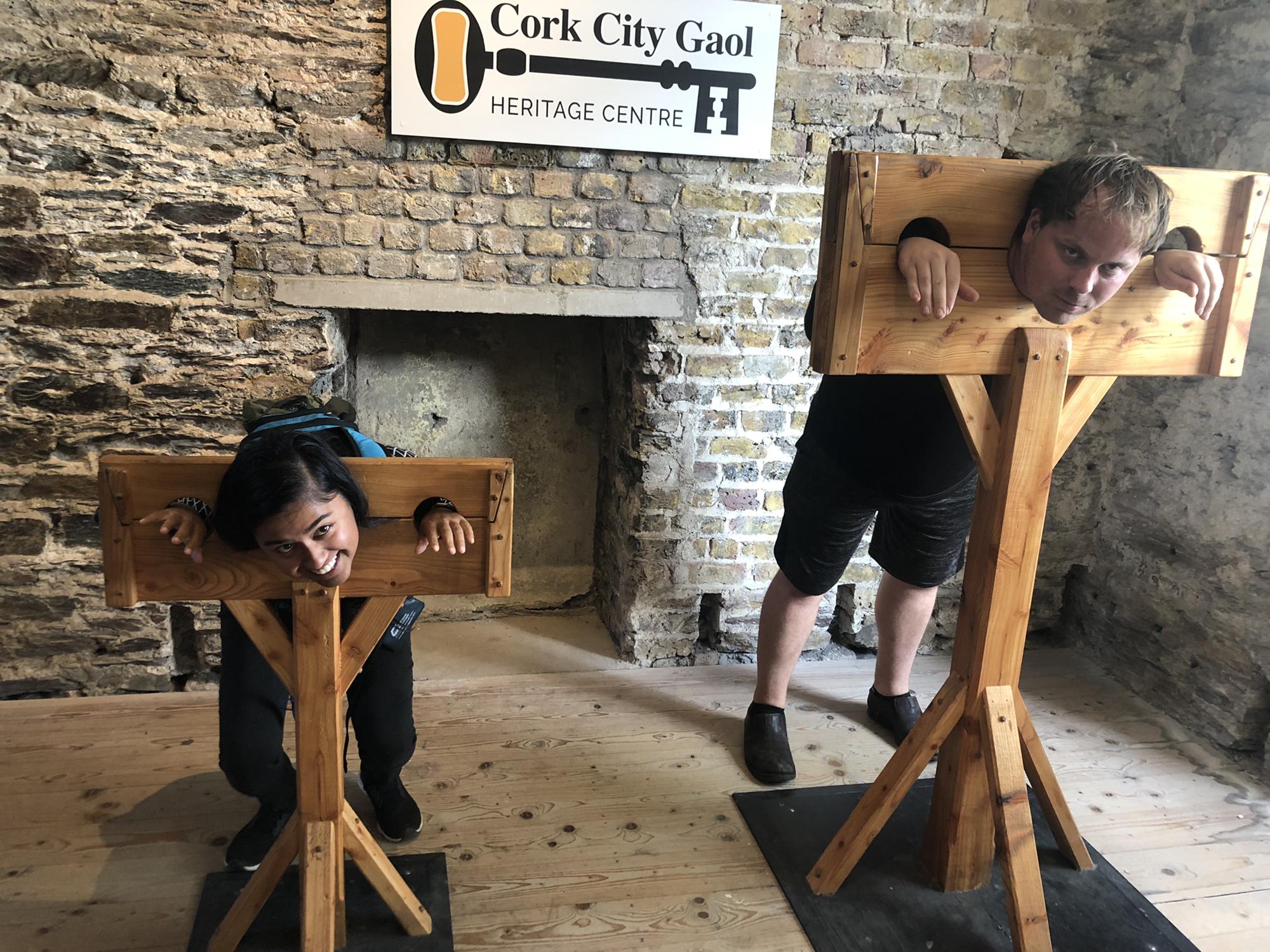 Put in the stocks in the Cork City "Gaol"