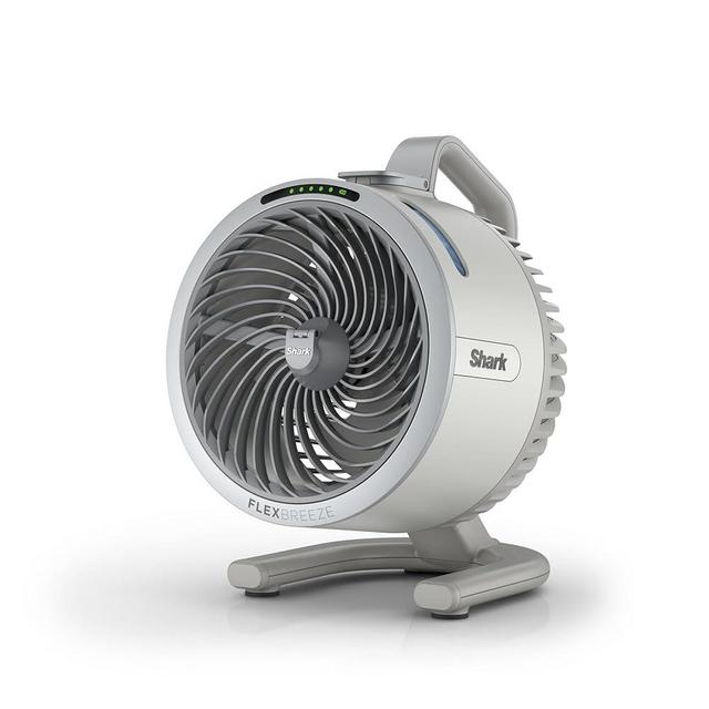 Shark FlexBreeze HydroGo Fan—Ultra-powerful portable fan with indoor + outdoor mist, Up to 70 feet of reach, corded & cordless, up to 12-hr. battery, 5 speeds, evaporative misting, Dove, FA052DV