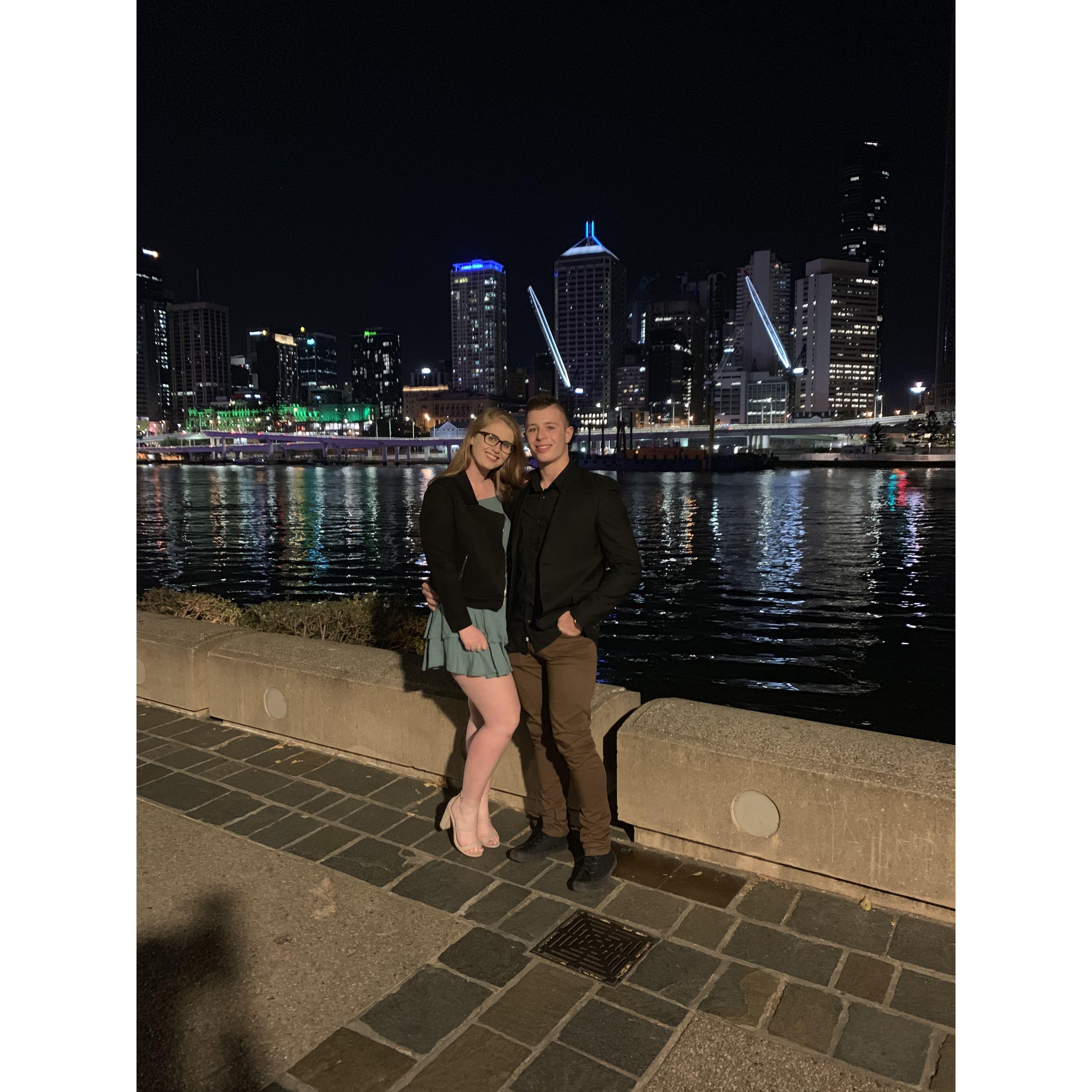 Our first photo together.