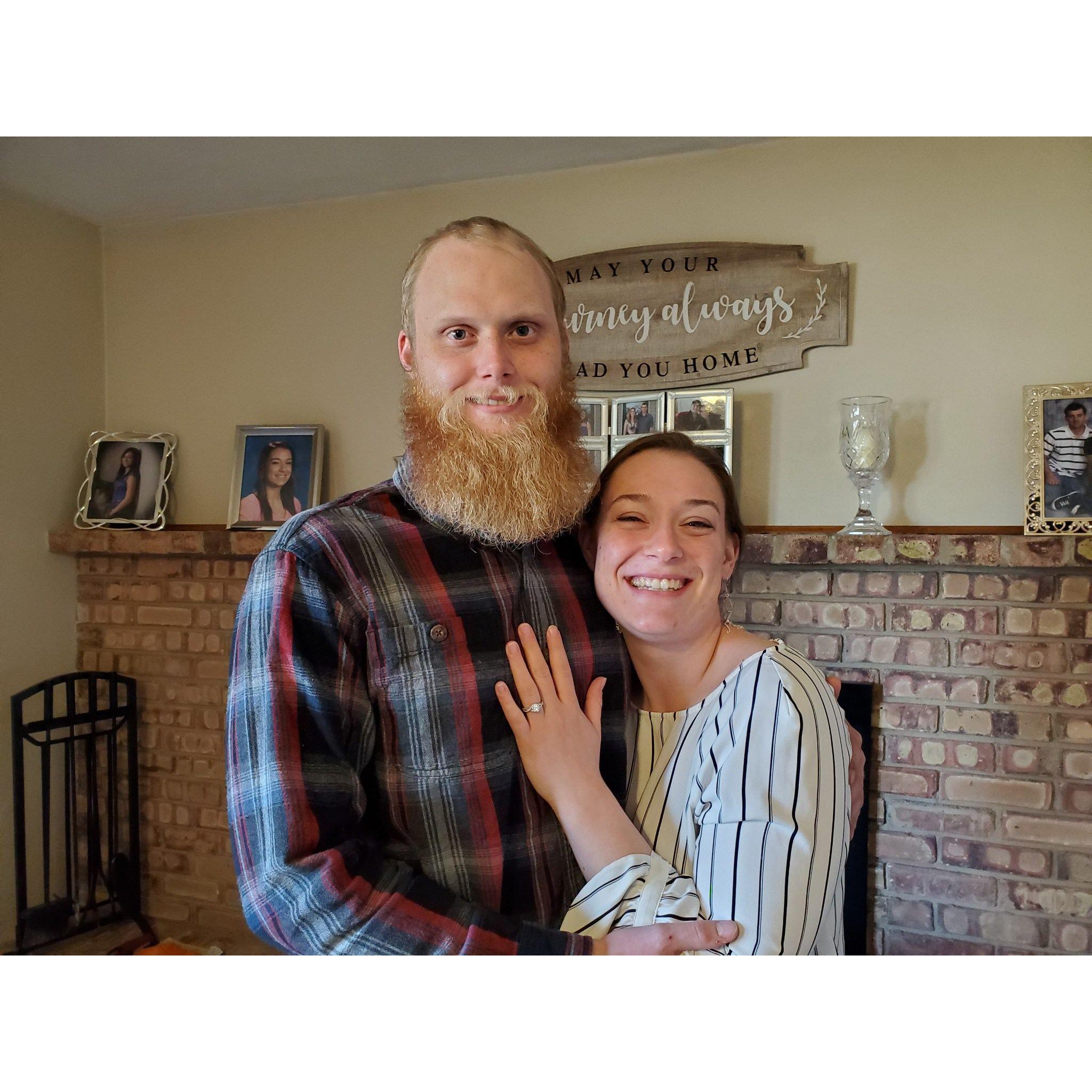 The day we got engaged!