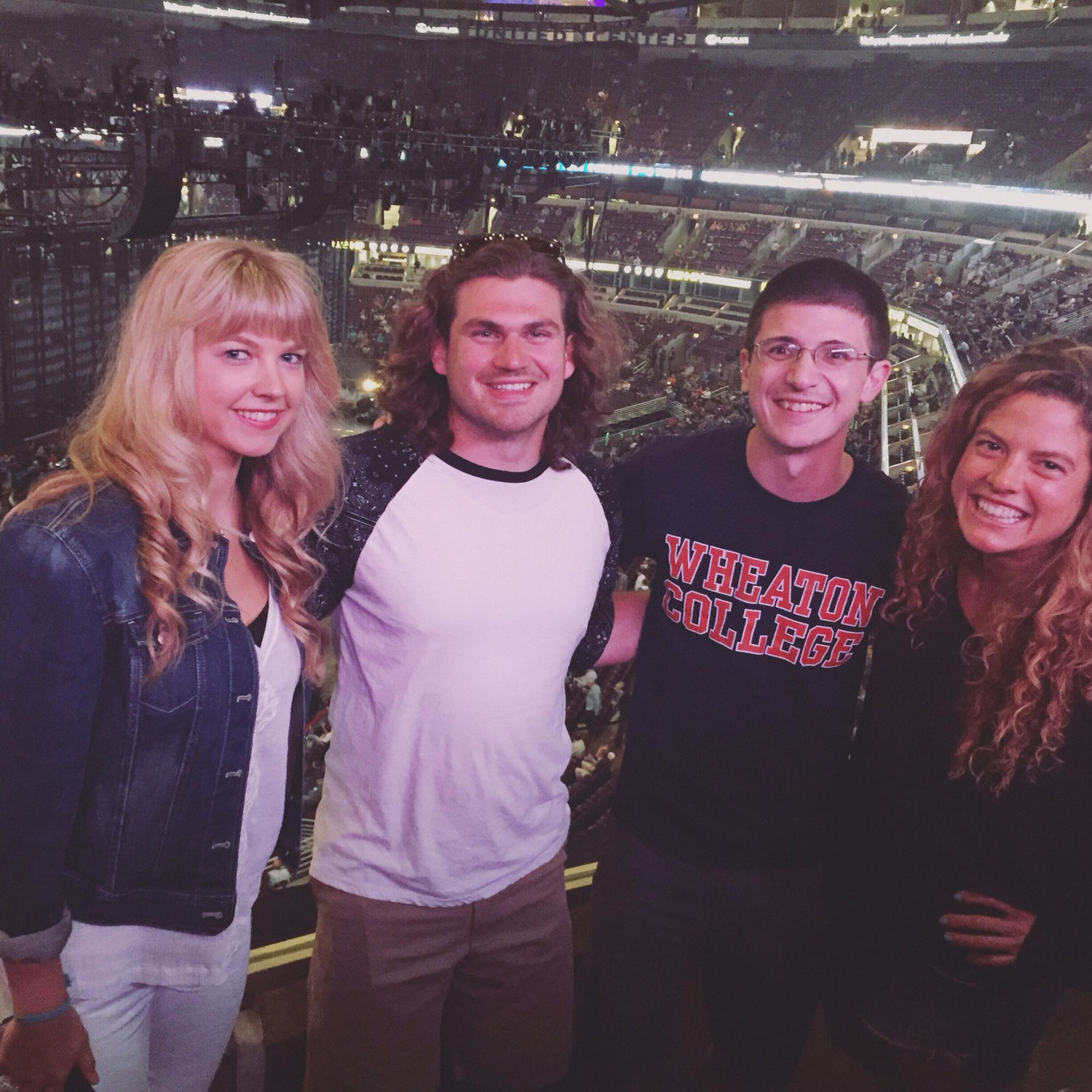 First pic together...the U2 concert (read our story on the main page if you haven't!)