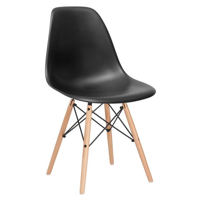 Poly and Bark Vortex Side Chair, Black