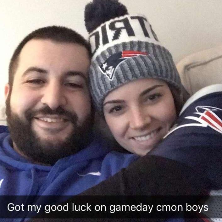 Doing one of our favorite things......watching the Pats!