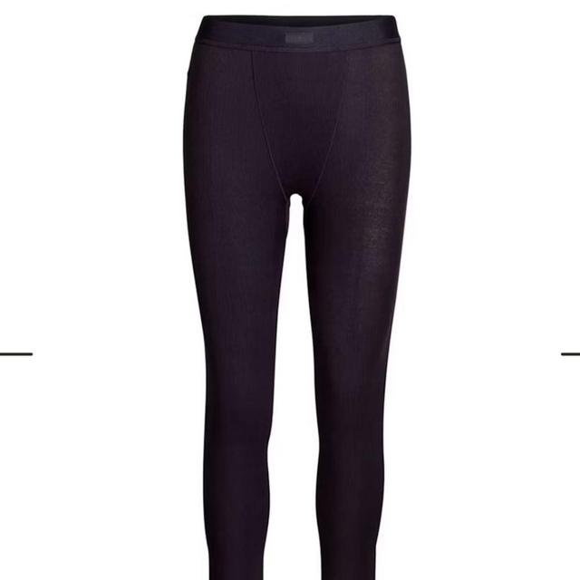 COTTON RIB LEGGING | SOOT
