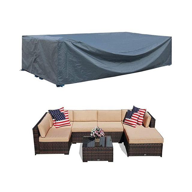Patio Furniture Covers Sectional Waterproof Outdoor Furniture Set Covers Large Loveseat Covers Waterproof Heavy Duty 126" L x 64" W x 29" H