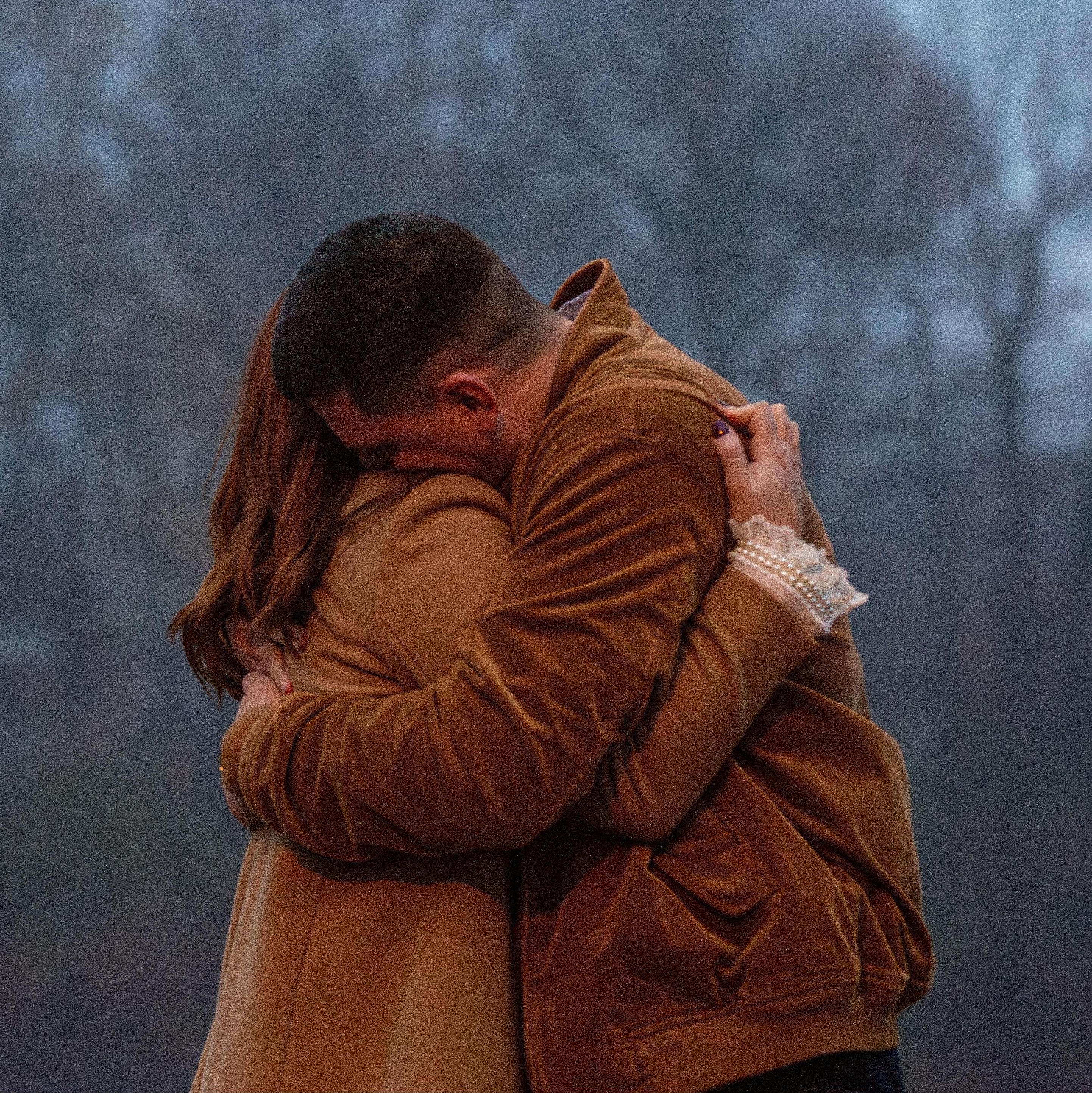 Phil proposed to Clare on November 21, 2023 on Quarton Lake in the neighborhood she grew up in.