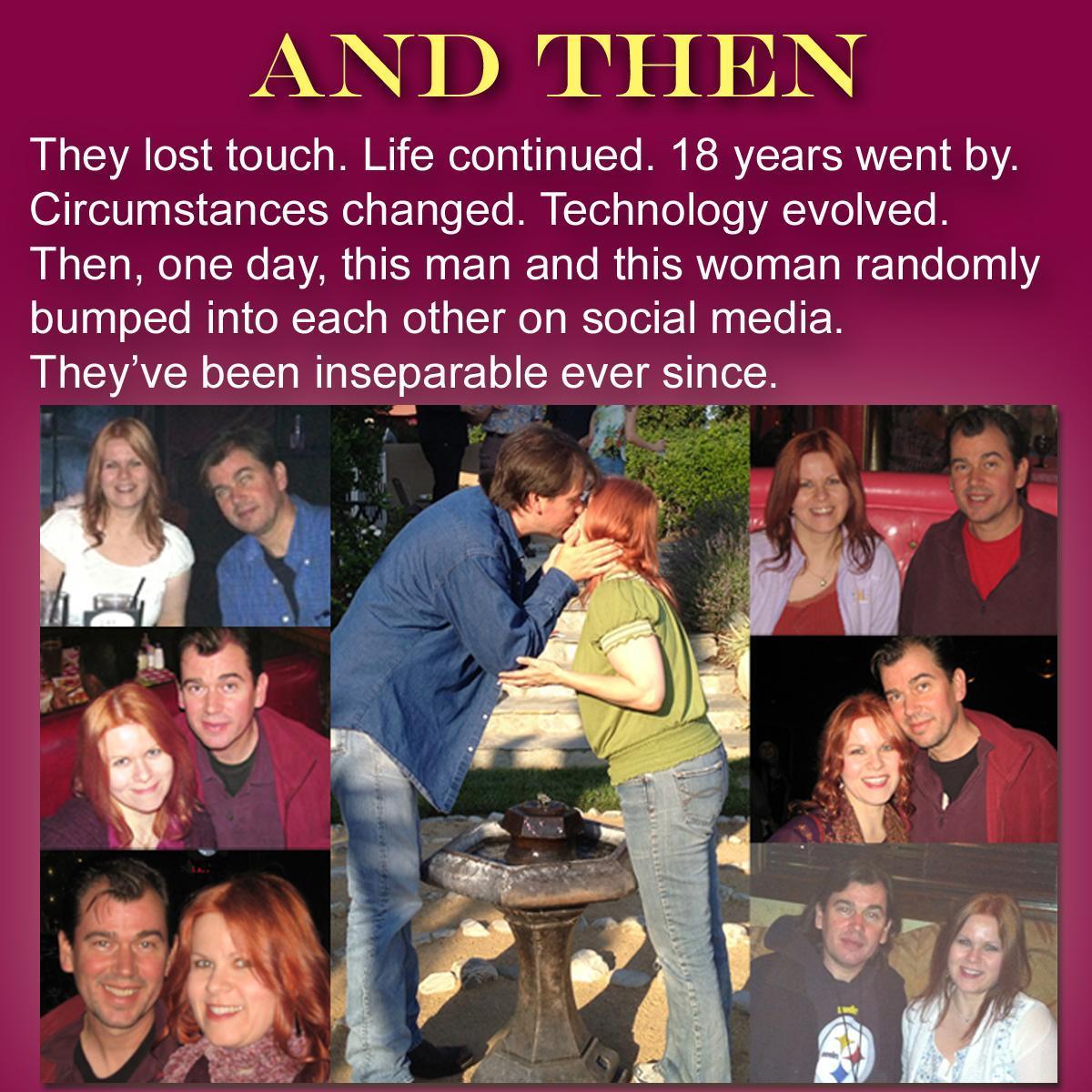 The story of how Todd and Phoebe met, became friends, lost touch and then reconnected over the past 26 years.