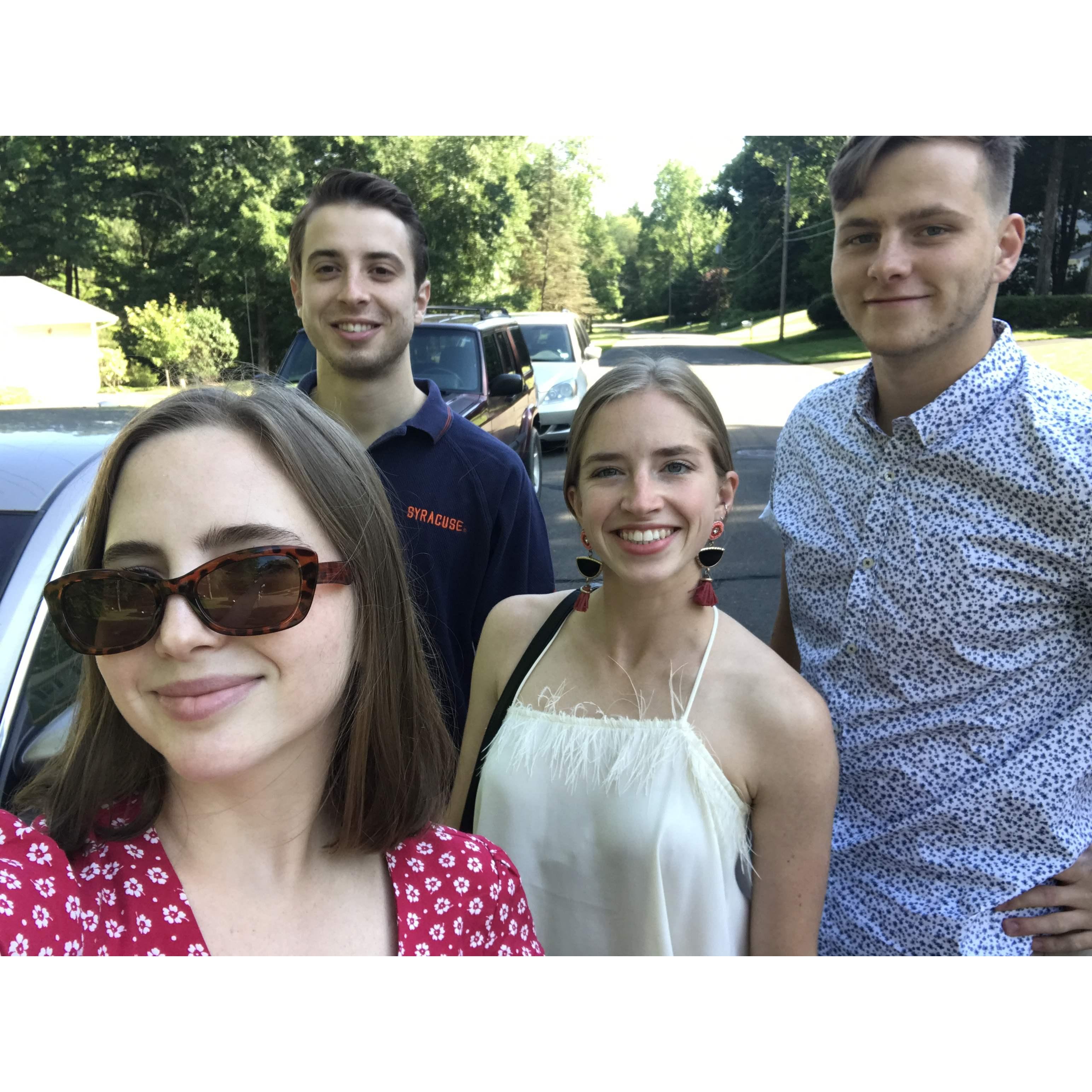 A summer night in Connecticut with the family (missing Jasiu)