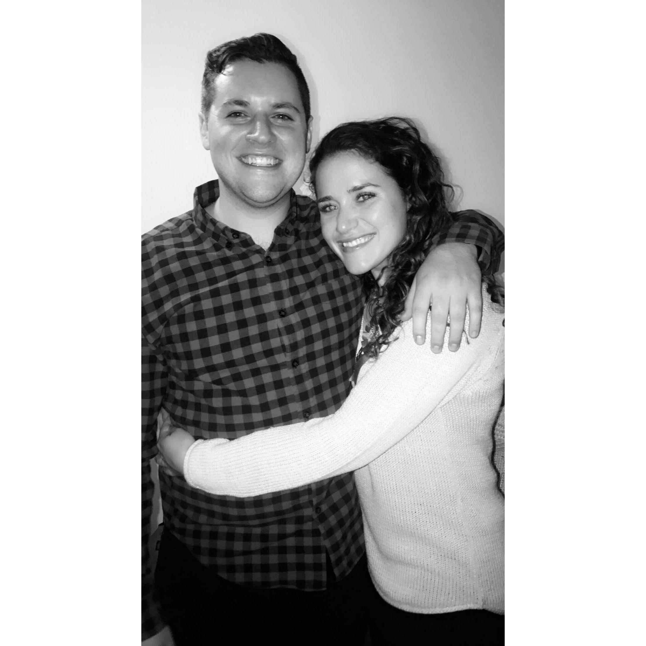 Lisa and Nick's first real picture together.