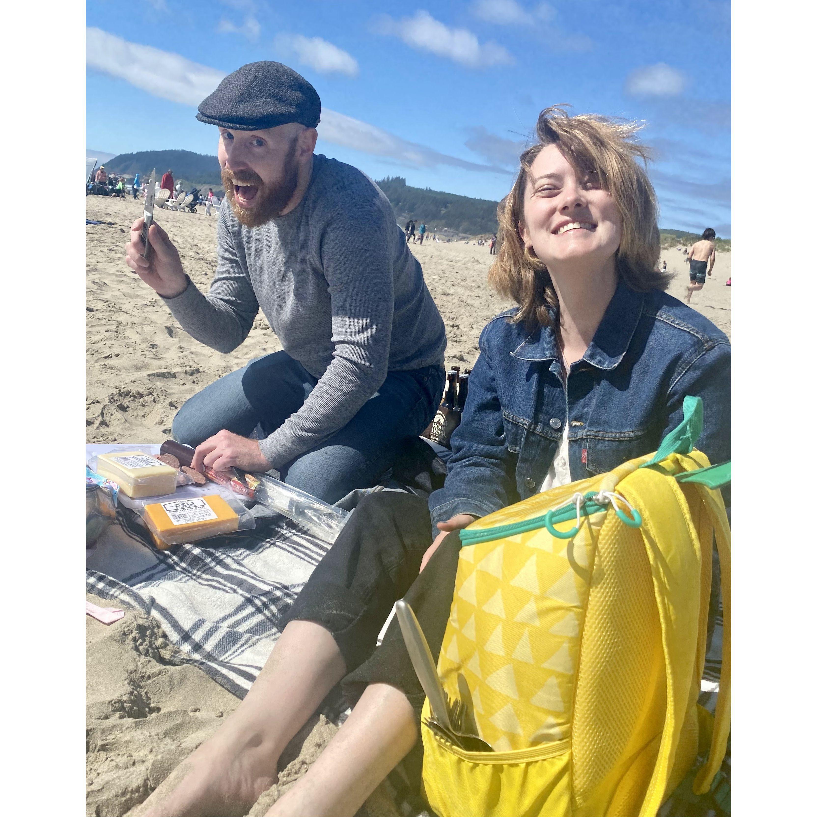 At Cannon Beach near Haystack Rock