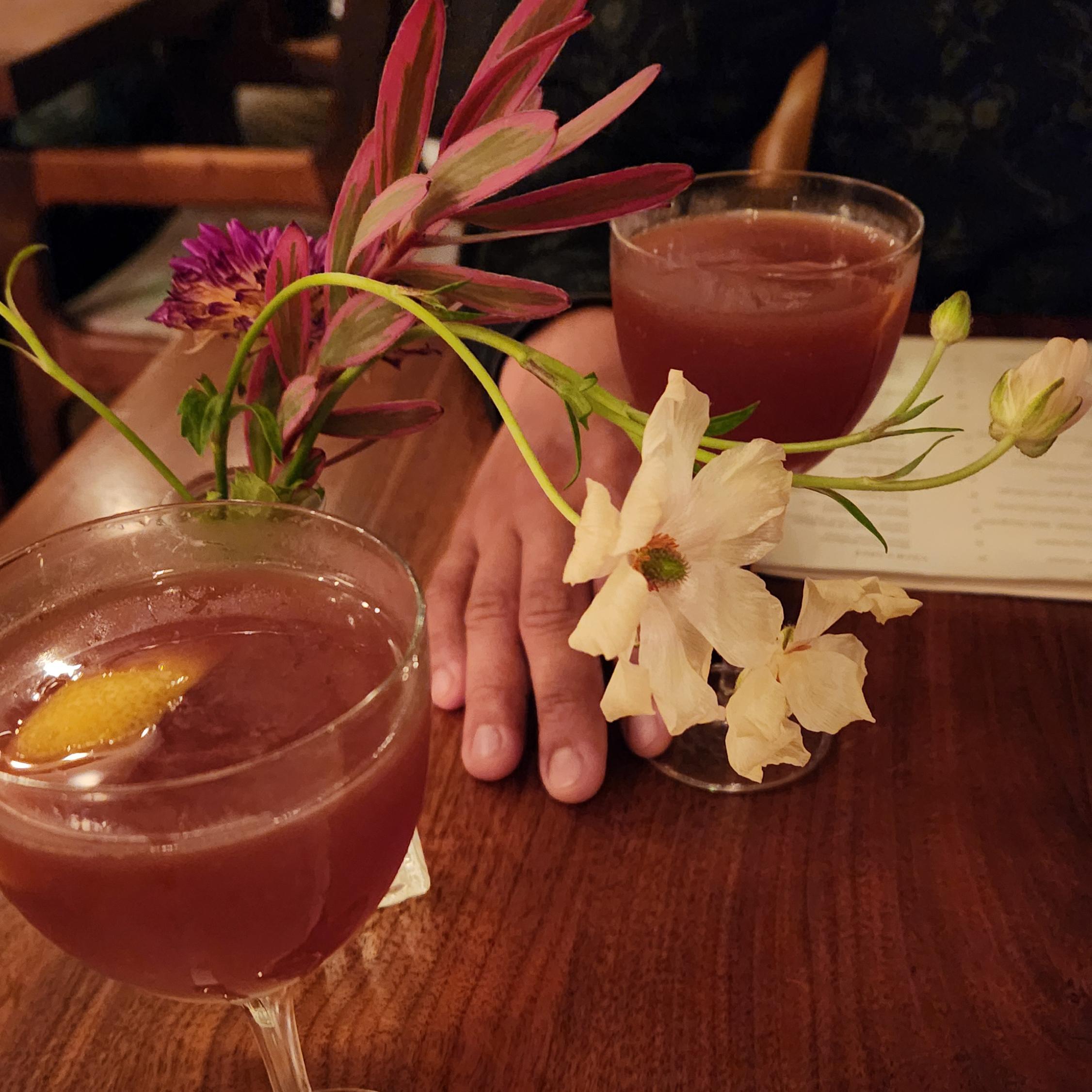 Fourth anniversary and newly engaged dinner date, Feast & Floret, Catskills, September 2024.