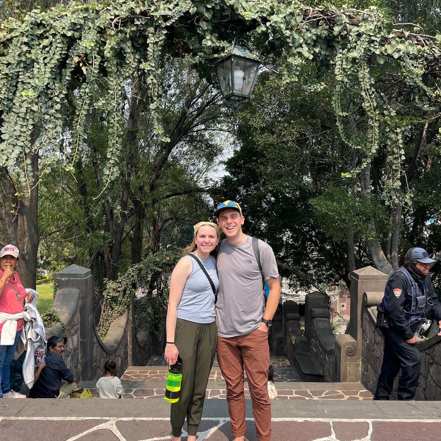 At the shrine to Our Lady of Guadalupe in Mexico City.
