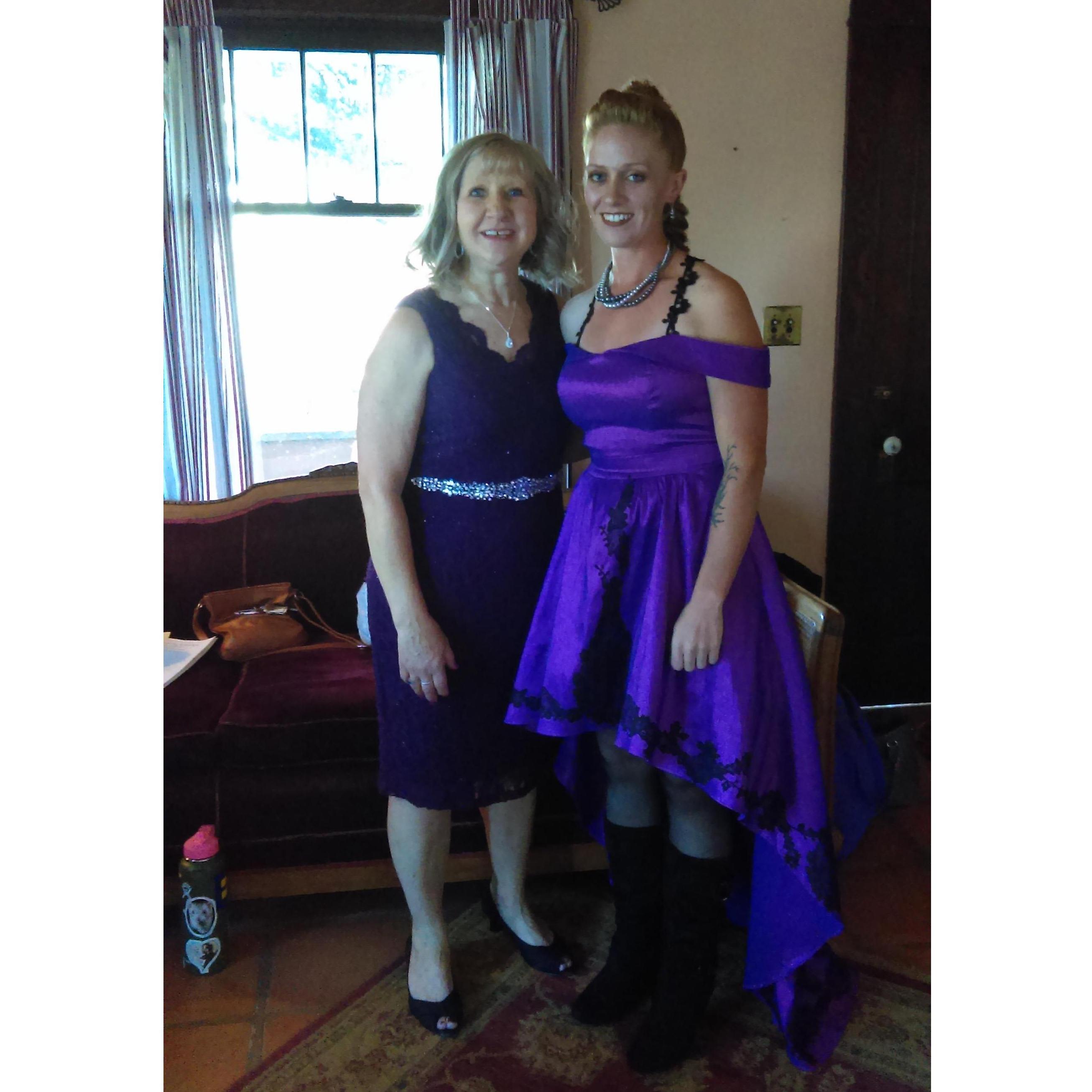 Theresa with Jenee on her daughter's wedding day September, 2018