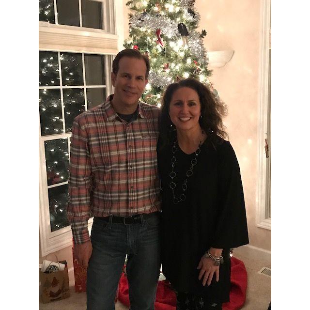At our annual Christmas party.