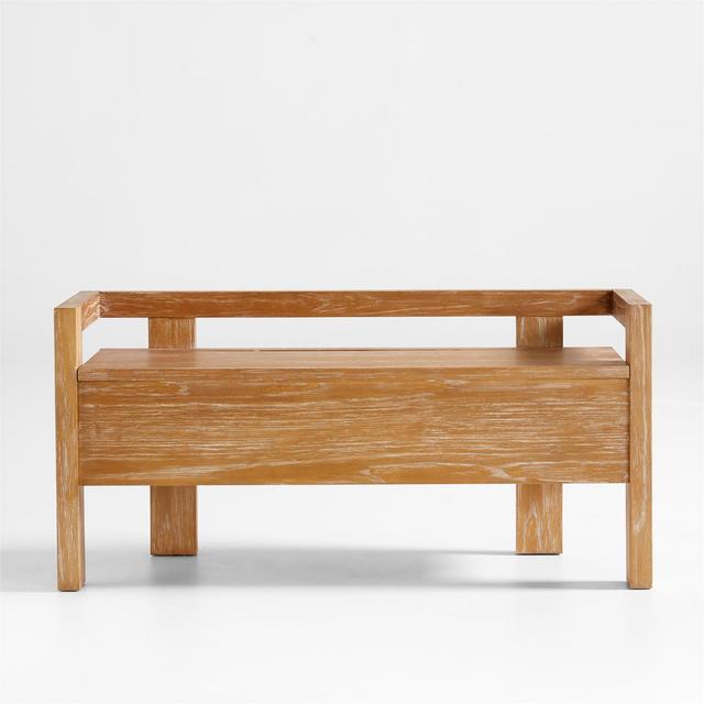 Baro Wood Entryway Storage Bench