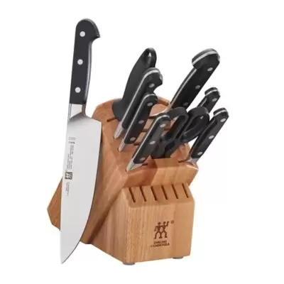 Zwilling® J.A. Henckels Pro 7-Piece Rubberwood Knife Block Set in Natural