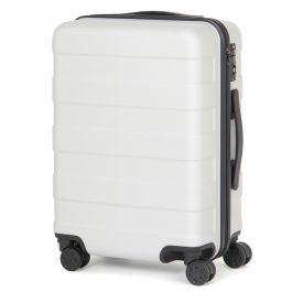 Adjustable Handle Hard Carry Suitcase 35L Light Gray