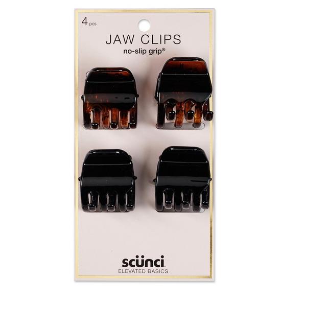 Conair Scunci 3cm No Slip Jaw Clips - 4pk