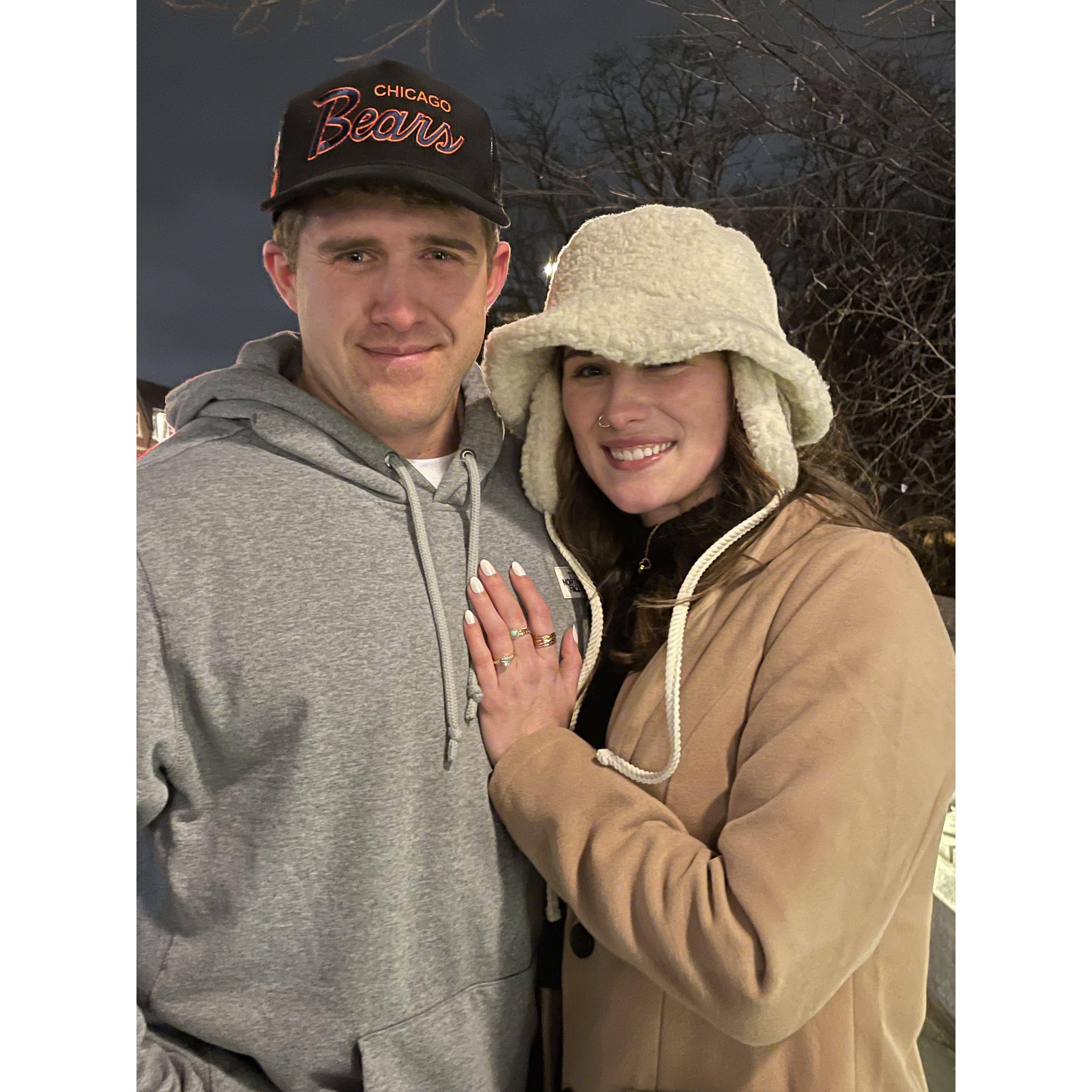 The night we got engaged- 12/31/23