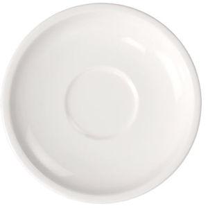 Villeroy & Boch Artesano Original Collection Small Tea Cup Saucer, 6.25 in, Premium Porcelain, Made in Germany, Rich, Creamy White