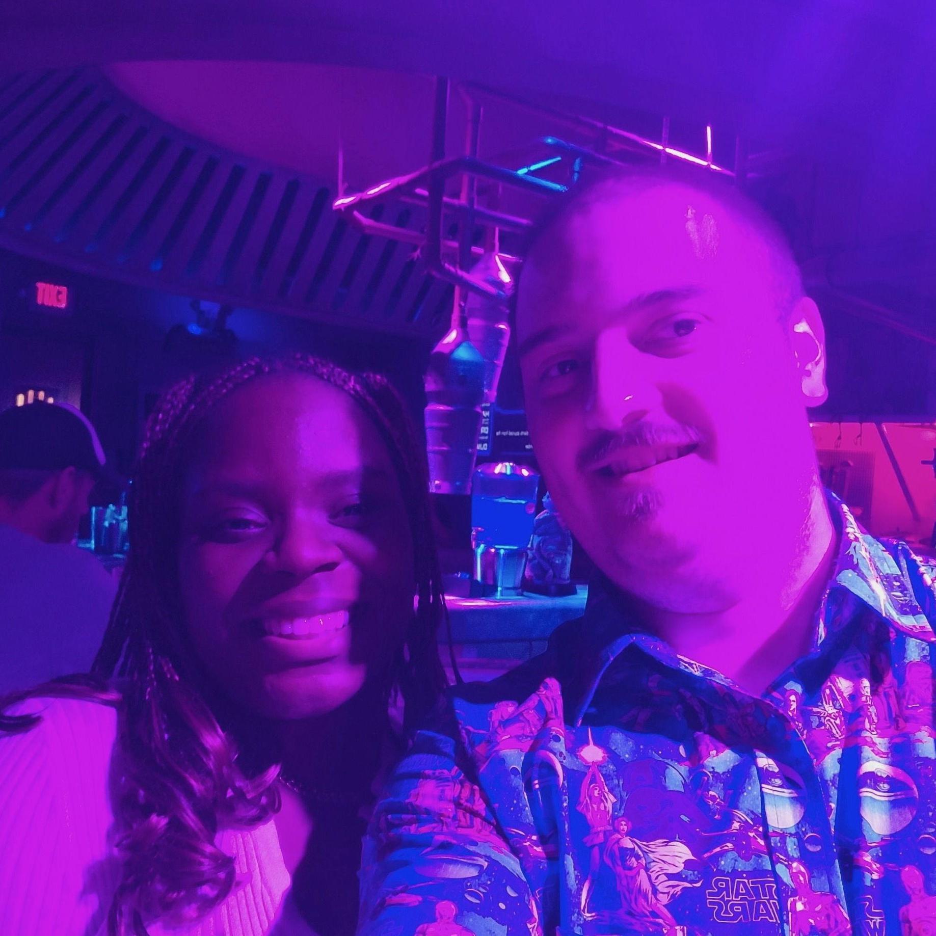 Javia and Taylor's first photo together