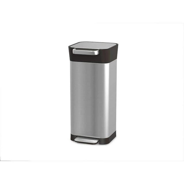 Joseph Joseph Intelligent Waste Titan Trash Can Compactor, 5 gallon/20 liter, Stainless Steel