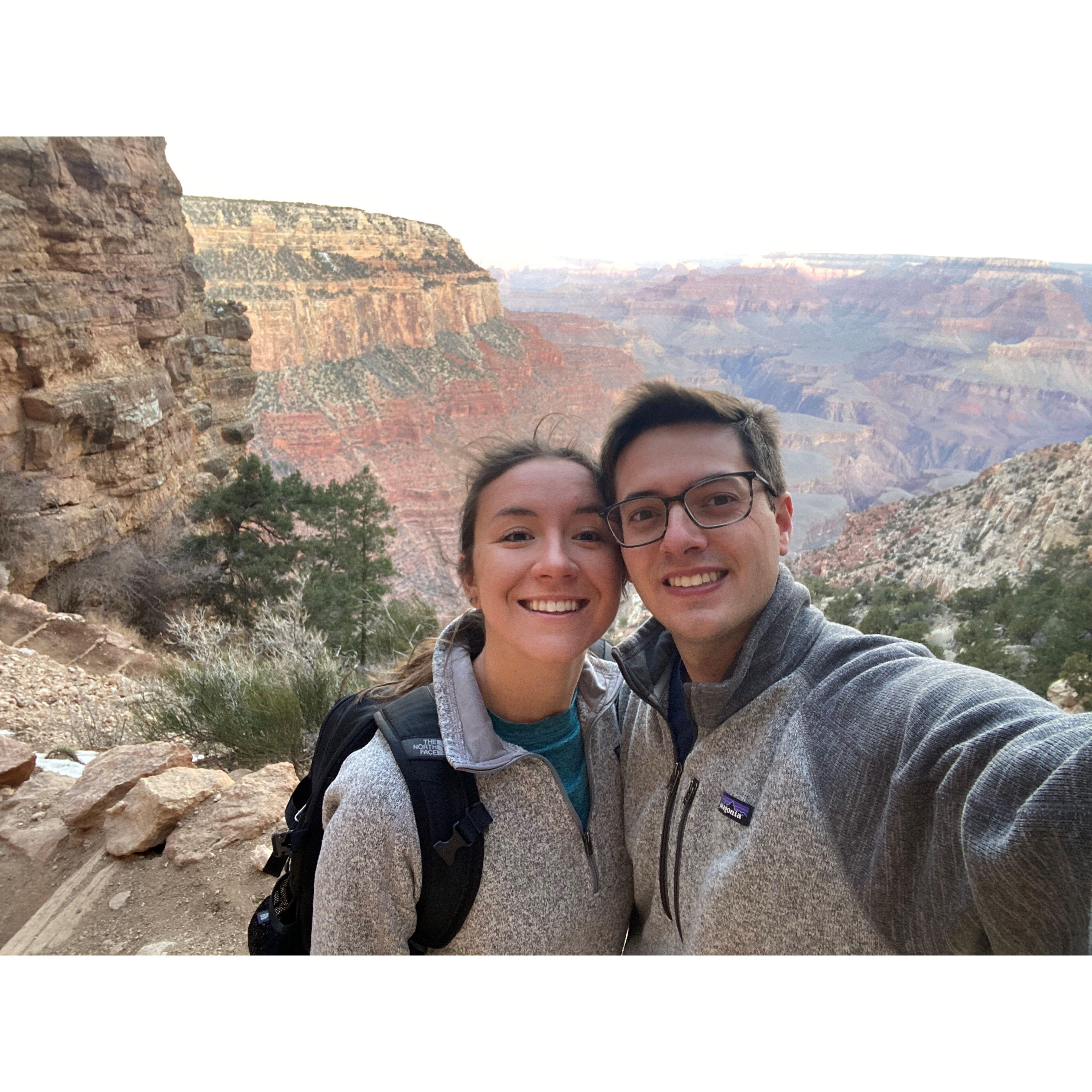 Trip to the Grand Canyon! On this trip, we visited Joey and his wife Maddie. Joey is one of Jason's groomsman.