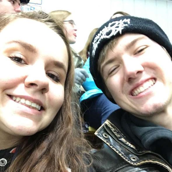One of the many hockey games attended together at UWSP!
