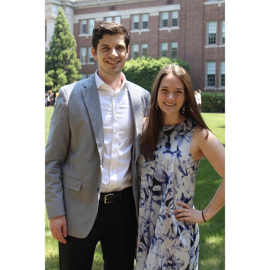 Chris's brother Mitchell's graduation from Davidson College