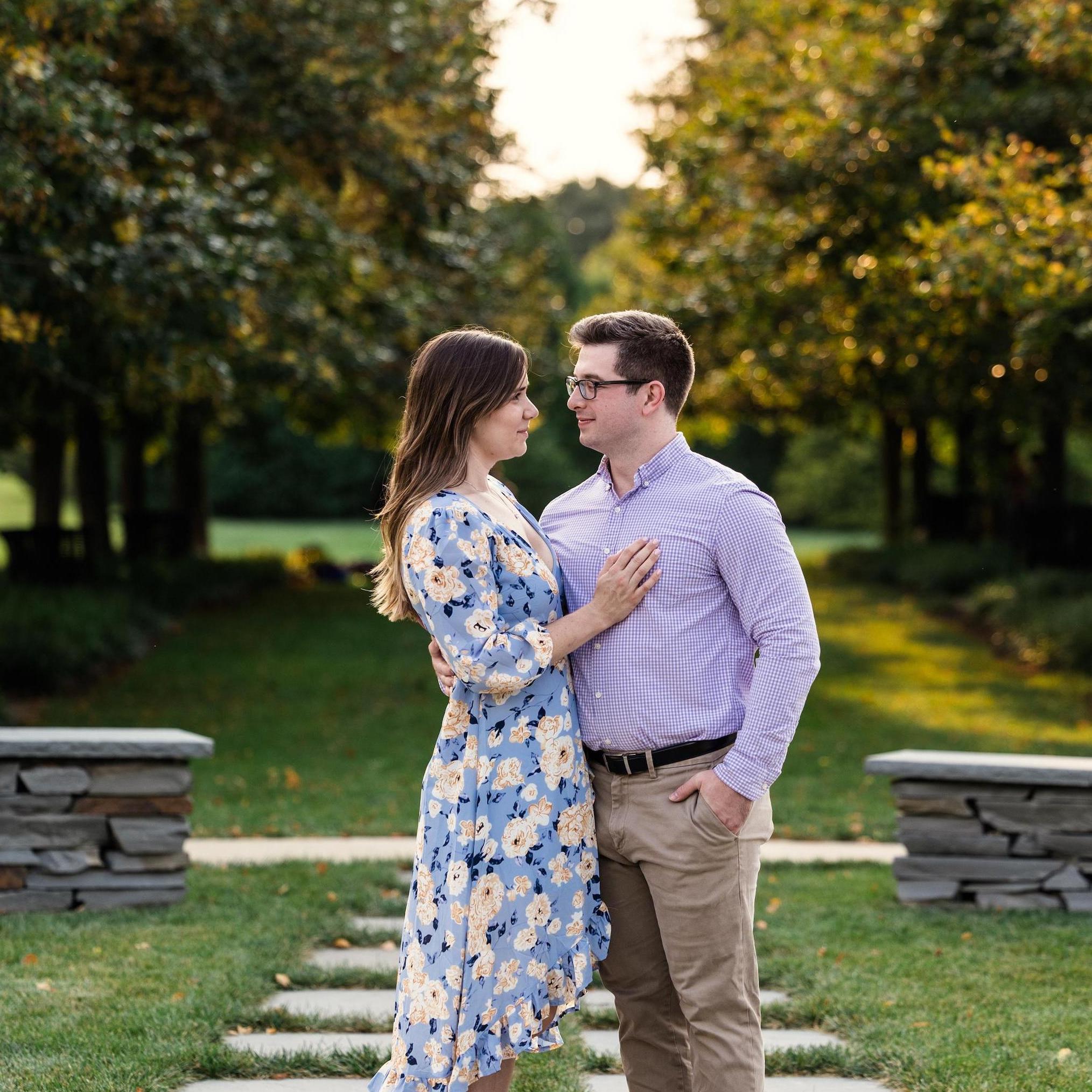 Enjoying the beautiful scenery at the University Arboretum.