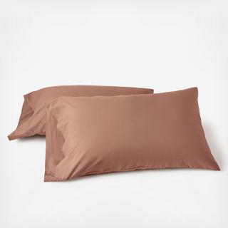 Organic Crinkled Percale Pillowcase, Set of 2