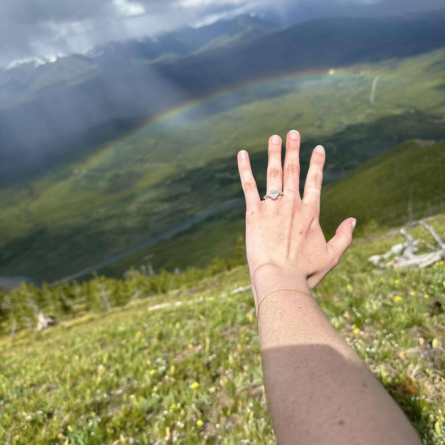 the lovely double rainbow after the proposal! (MT)