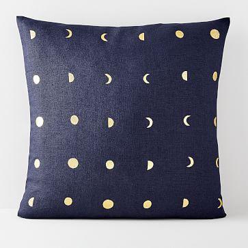 Flax + Symbol Pillow Cover - Moon Phases
