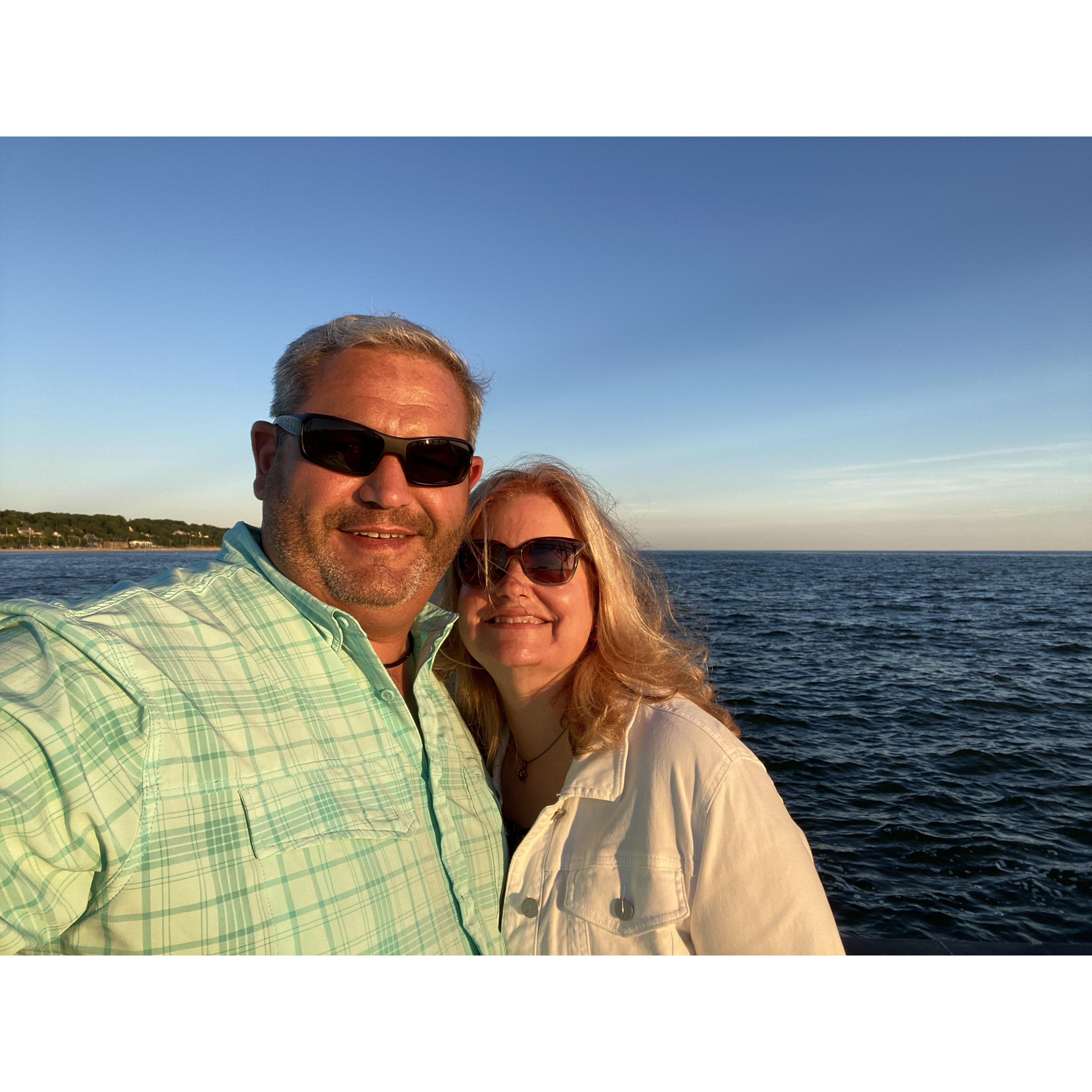 Sunset on Grand Haven pier.