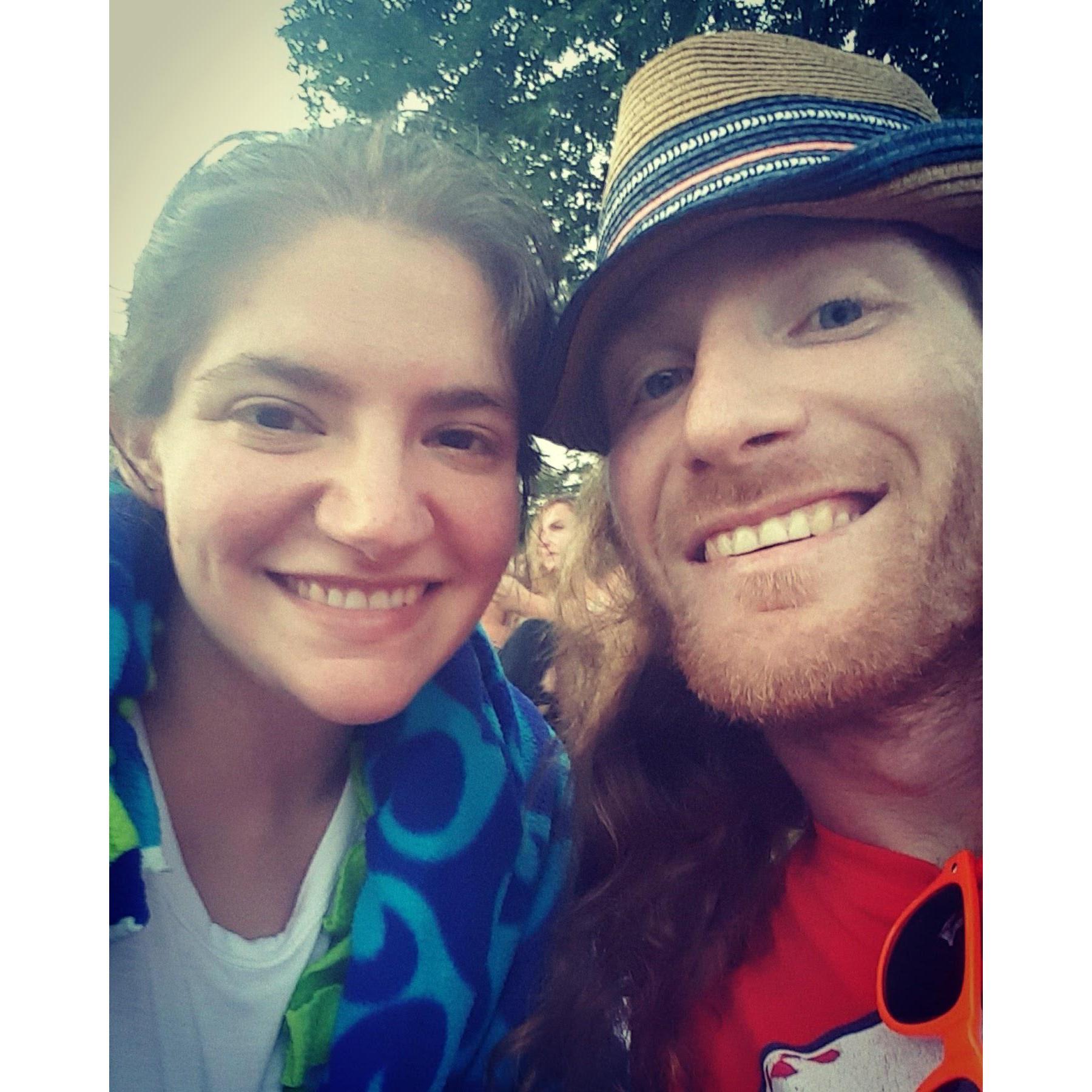 Jack Johnson concert. Our first out of state date! Camping in Cuyahoga State Park.
