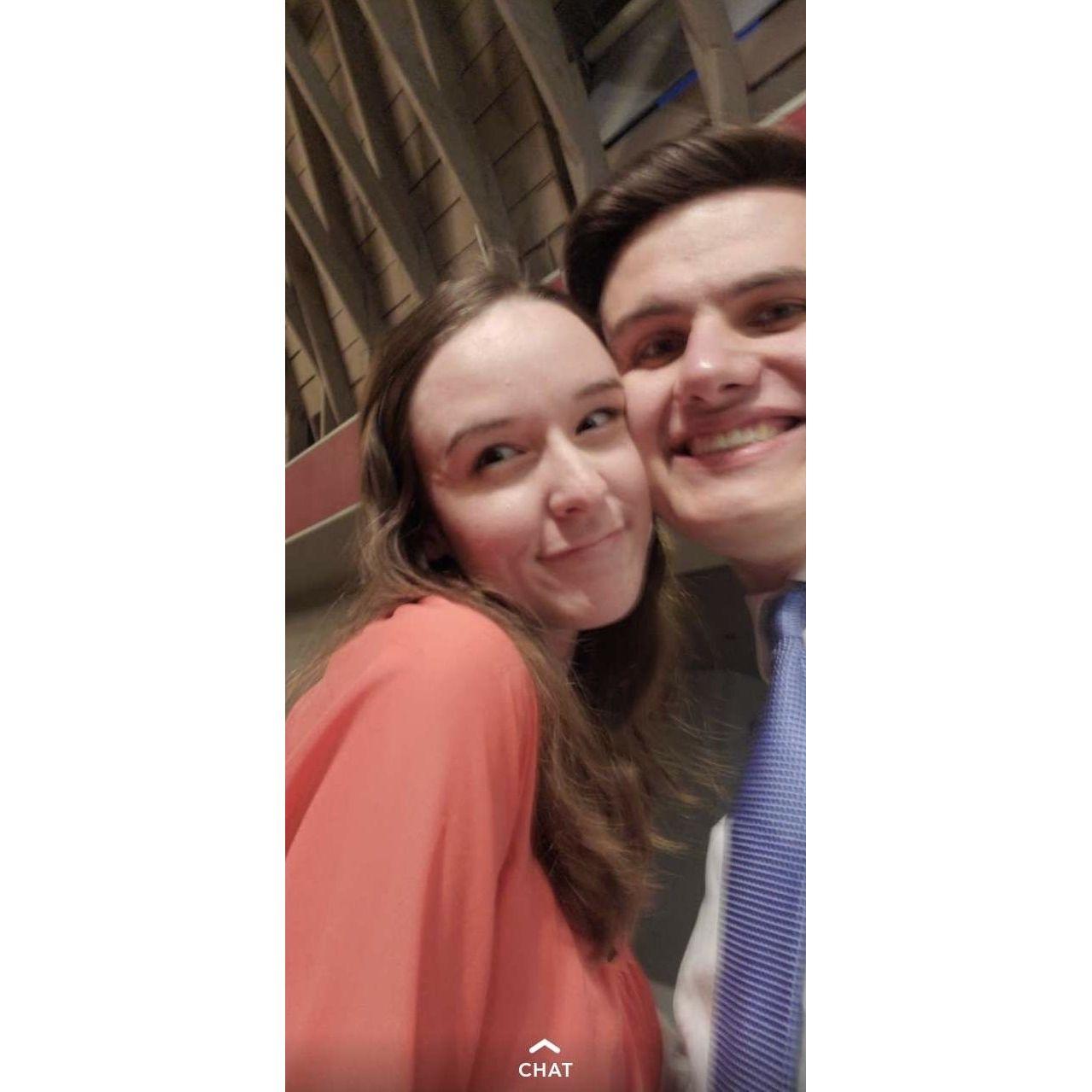 March 2020- Band Banquet! One of our last photos together before COVID-19 shut down the world.