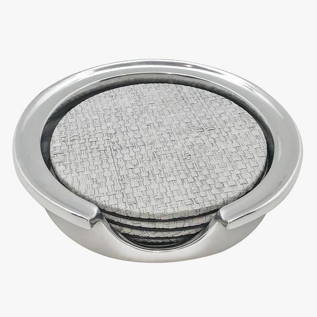 Nantucket Coasters, Set of 4 - Pale Gray